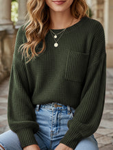 Loose crew neck sweatshirt